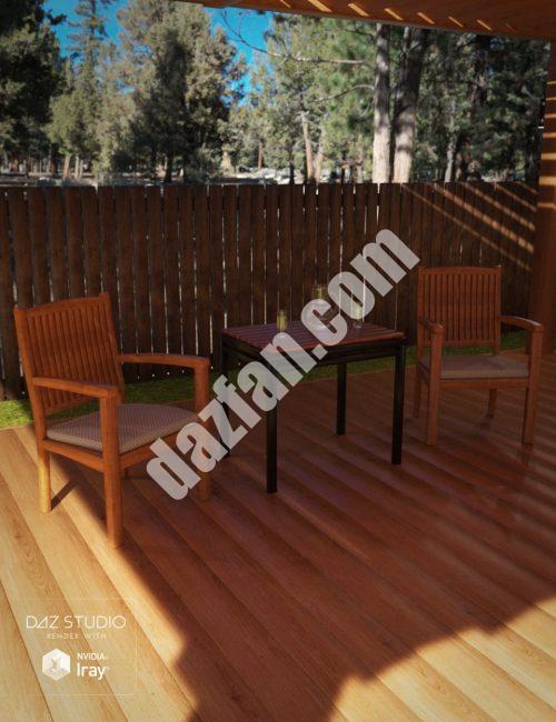 [daz场景] 后院绿廊-DAZ爱好者