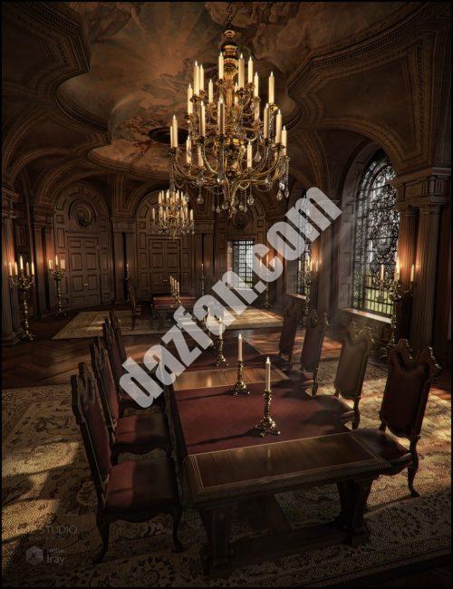 [daz场景] 巴洛克式宏伟的伊雷阿登-DAZ爱好者