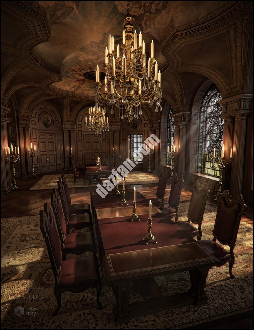 [daz场景] 巴洛克式宏伟的伊雷阿登-DAZ爱好者