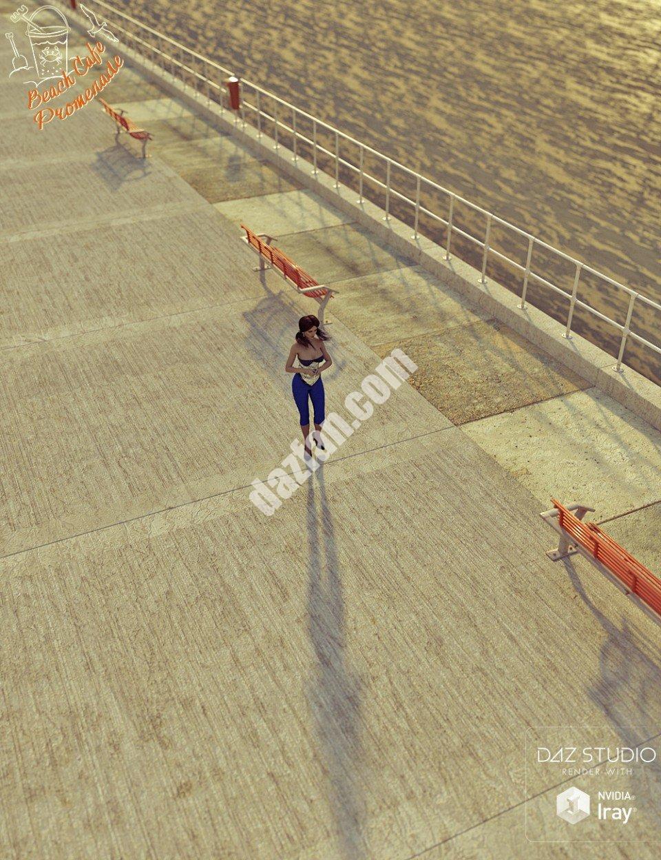 [daz场景] 海滩咖啡馆散步-DAZ爱好者