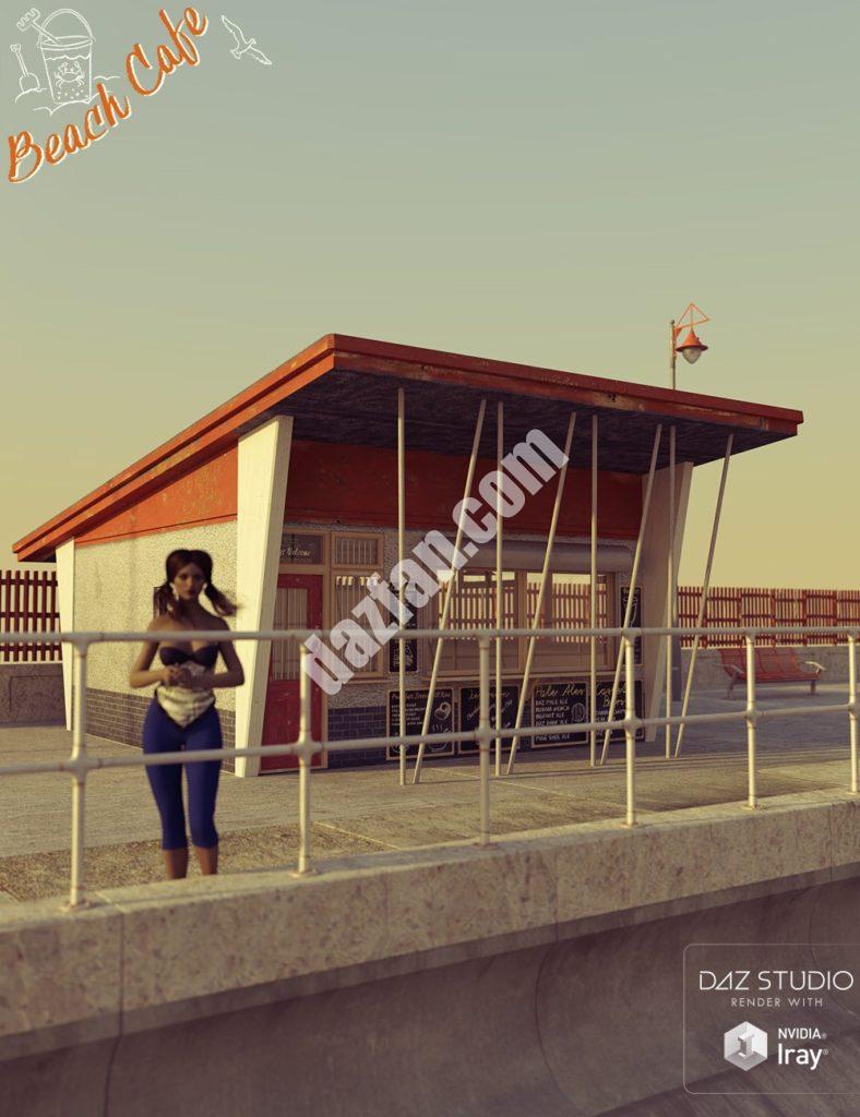 [daz场景] 海滩咖啡馆施工工具-DAZ爱好者