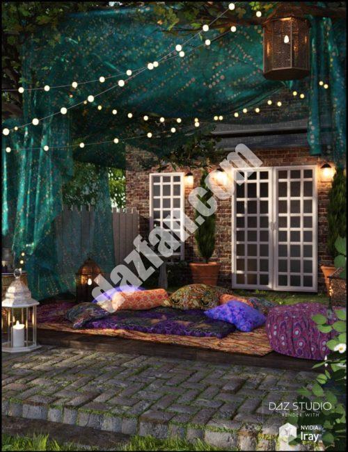 [daz场景] 波希米亚式的花园-DAZ爱好者