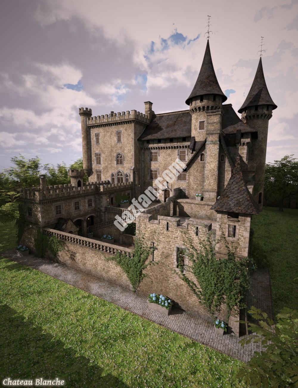 [daz场景] 布兰奇城堡-DAZ爱好者