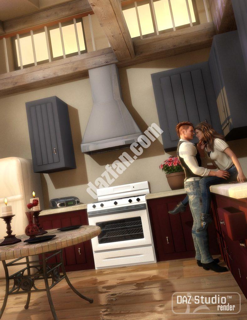 [daz场景] 国家的厨房-DAZ爱好者