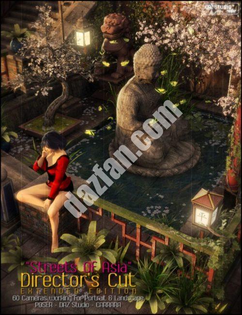[daz场景] 导演们削减了亚洲的街道-DAZ爱好者