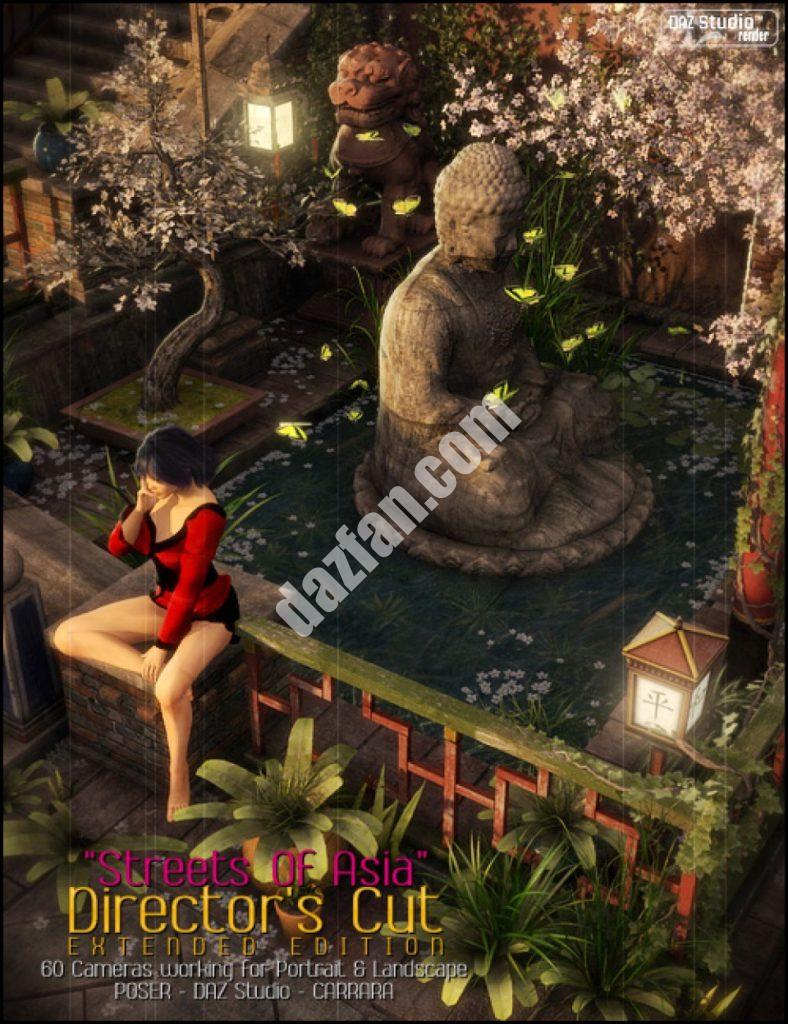 [daz场景] 导演们削减了亚洲的街道-DAZ爱好者