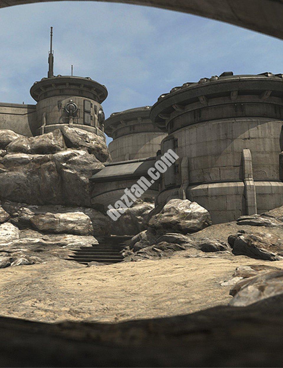 [daz场景] 沙漠前哨-DAZ爱好者