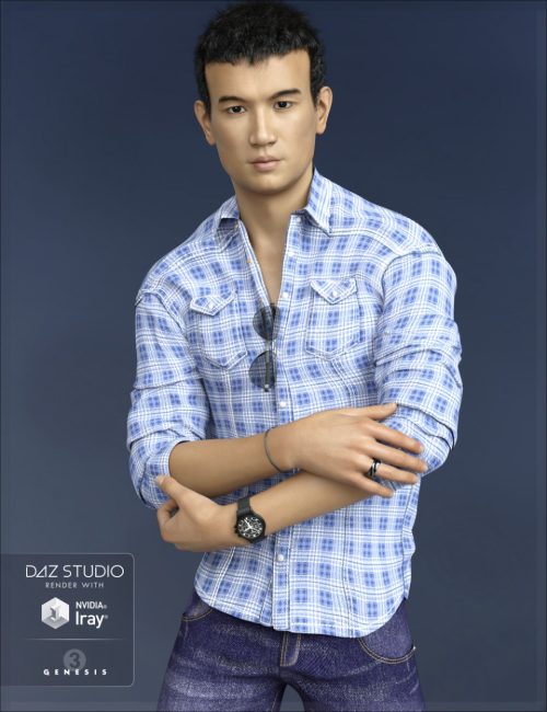 [daz角色] FW Jun HD for Genesis 3 Male-DAZ爱好者