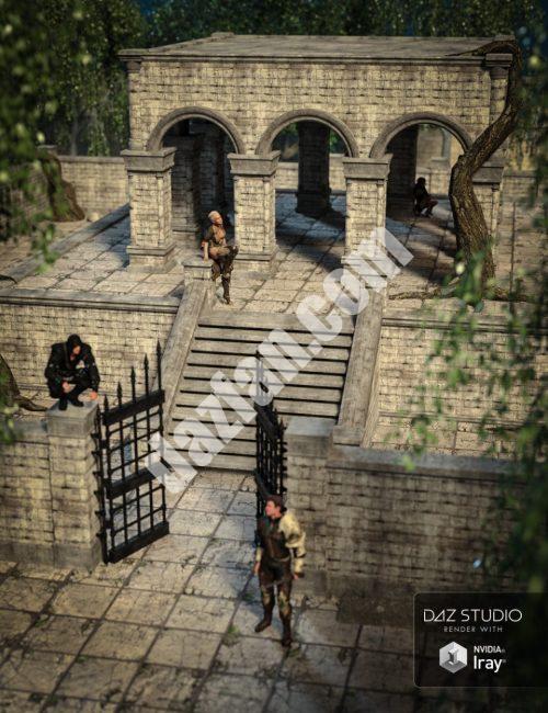 [daz场景] 幻想的院子里-DAZ爱好者