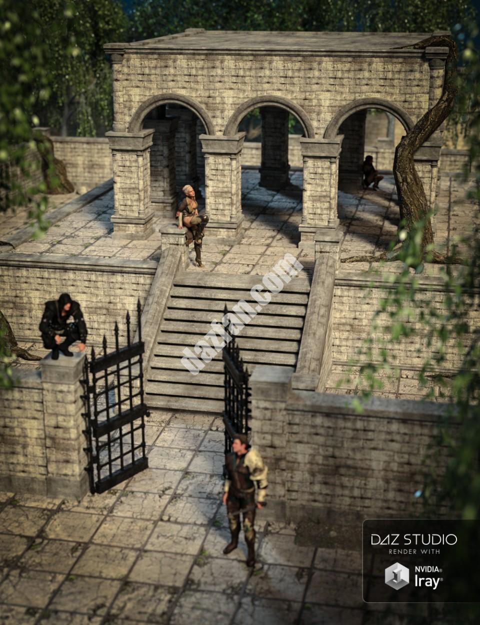 [daz场景] 幻想的院子里-DAZ爱好者