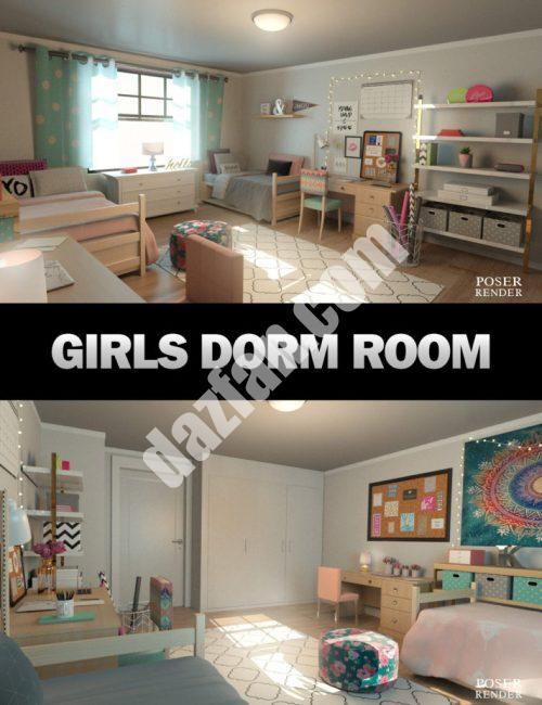 [daz场景] 女生宿舍-DAZ爱好者