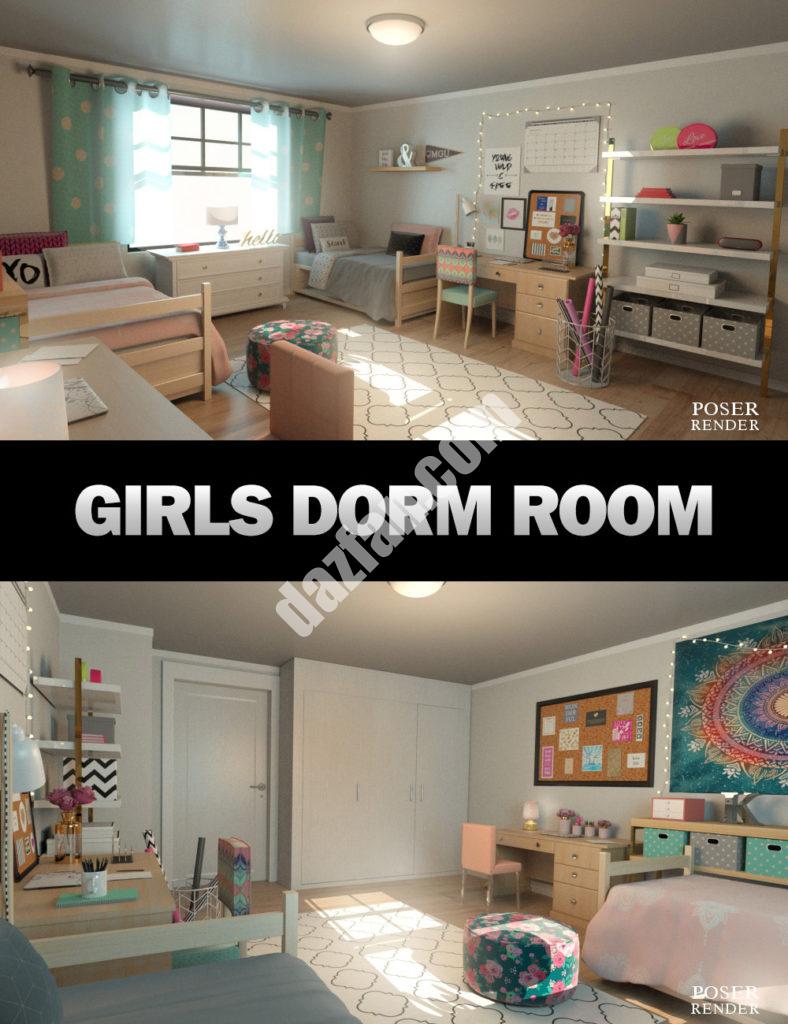 [daz场景] 女生宿舍-DAZ爱好者