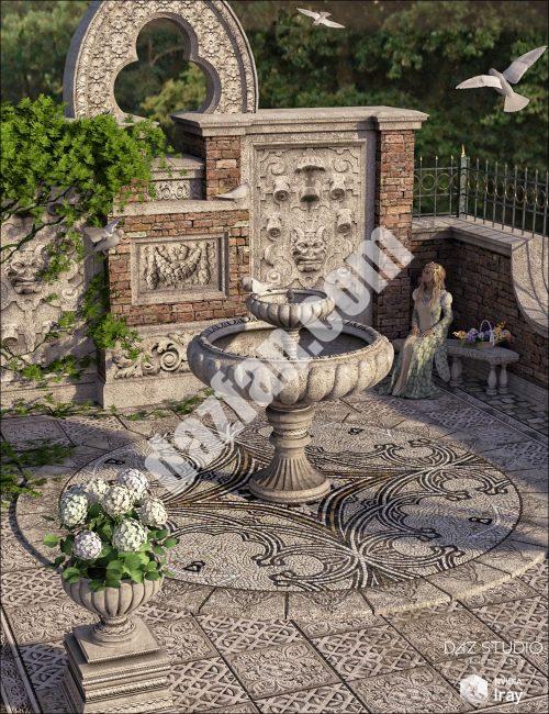 [daz场景] 格莱斯顿花园-DAZ爱好者