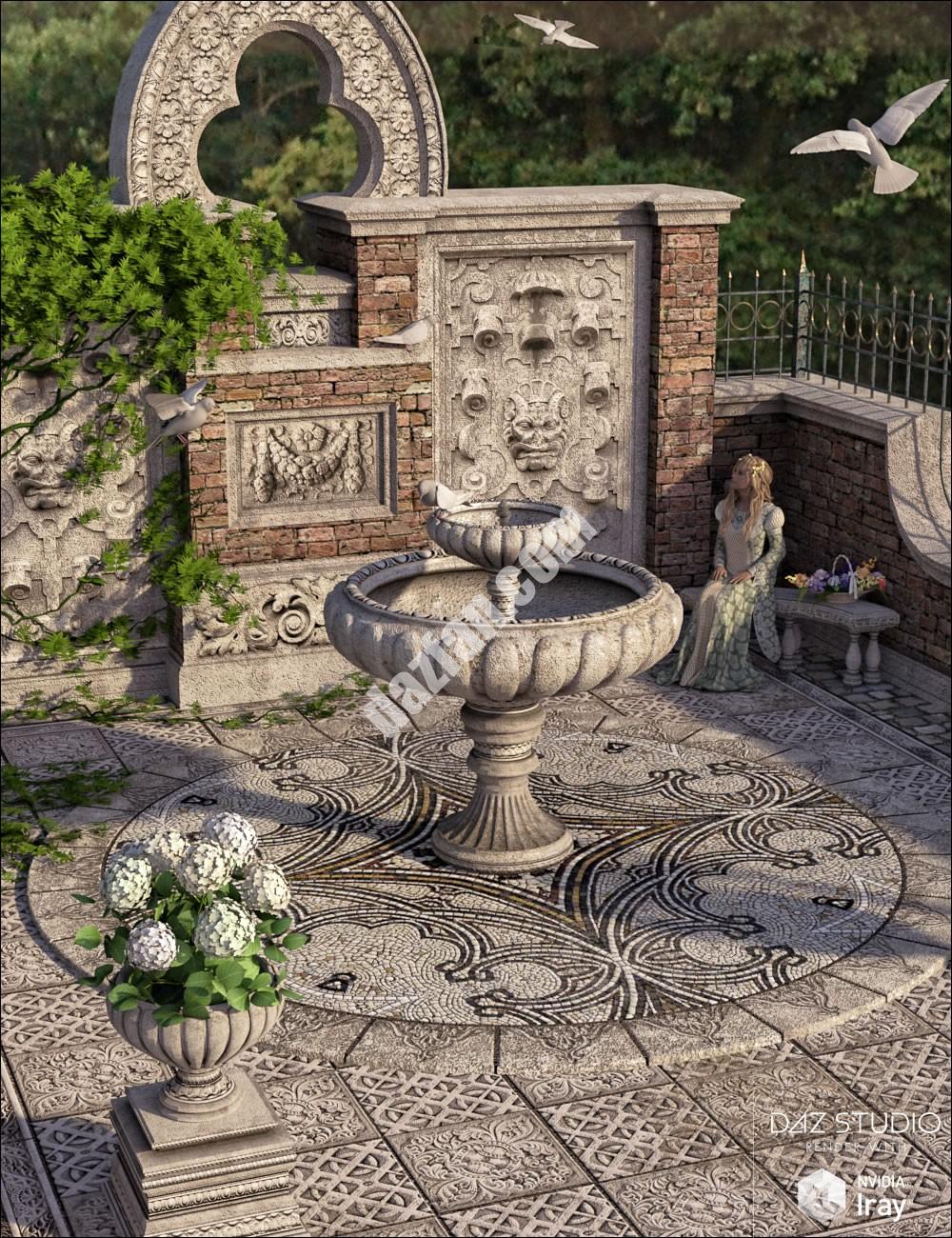 [daz场景] 格莱斯顿花园-DAZ爱好者