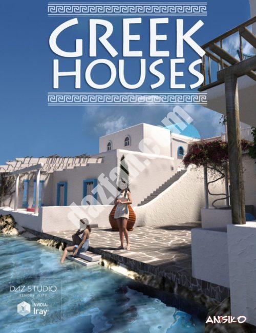 [daz场景] 希腊的房子-DAZ爱好者