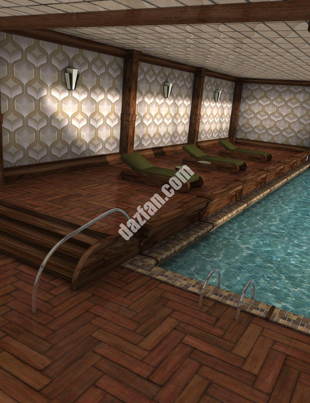 [daz场景] 室内游泳池-DAZ爱好者
