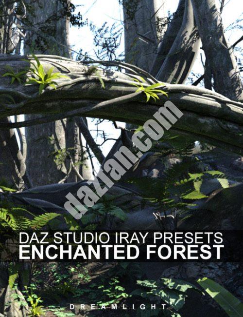 [daz场景] 魔法森林的伊雷预设-DAZ爱好者