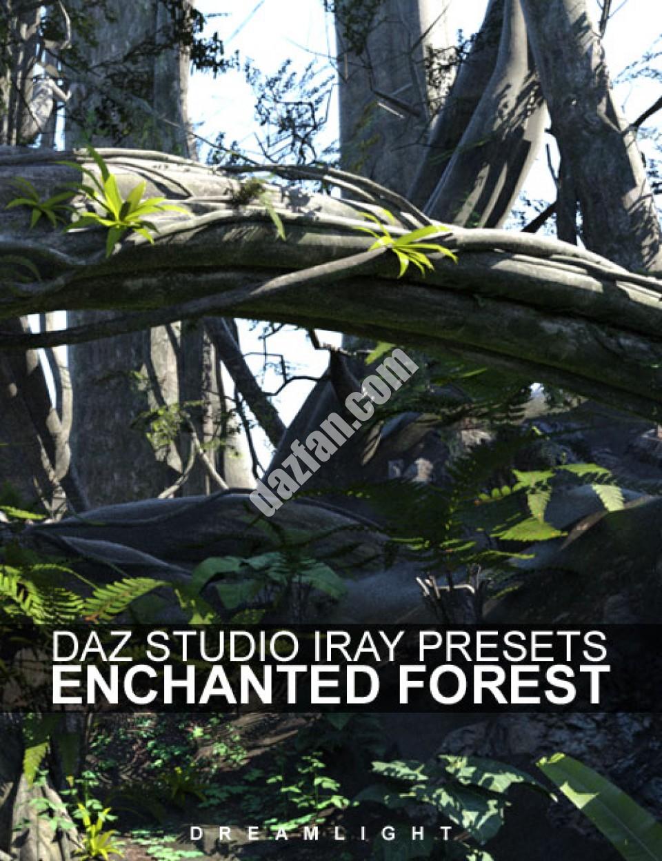 [daz场景] 魔法森林的伊雷预设-DAZ爱好者