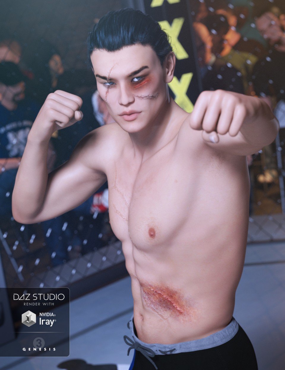 [daz角色] 李7号猪排-DAZ爱好者