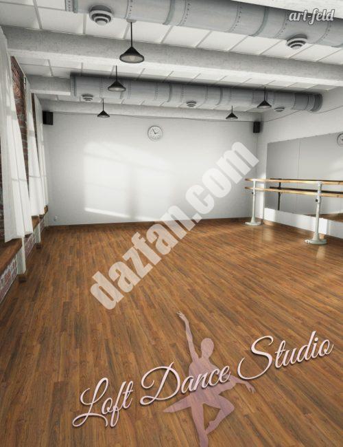 [daz场景] 阁楼舞蹈工作室-DAZ爱好者