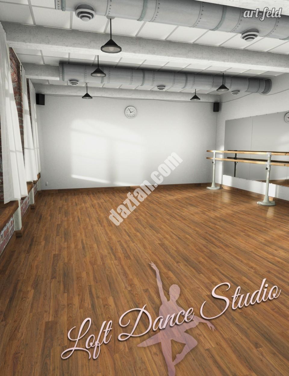 [daz场景] 阁楼舞蹈工作室-DAZ爱好者
