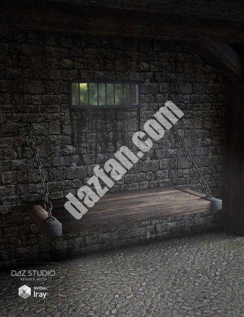 [daz场景] 中世纪的监狱房间-DAZ爱好者