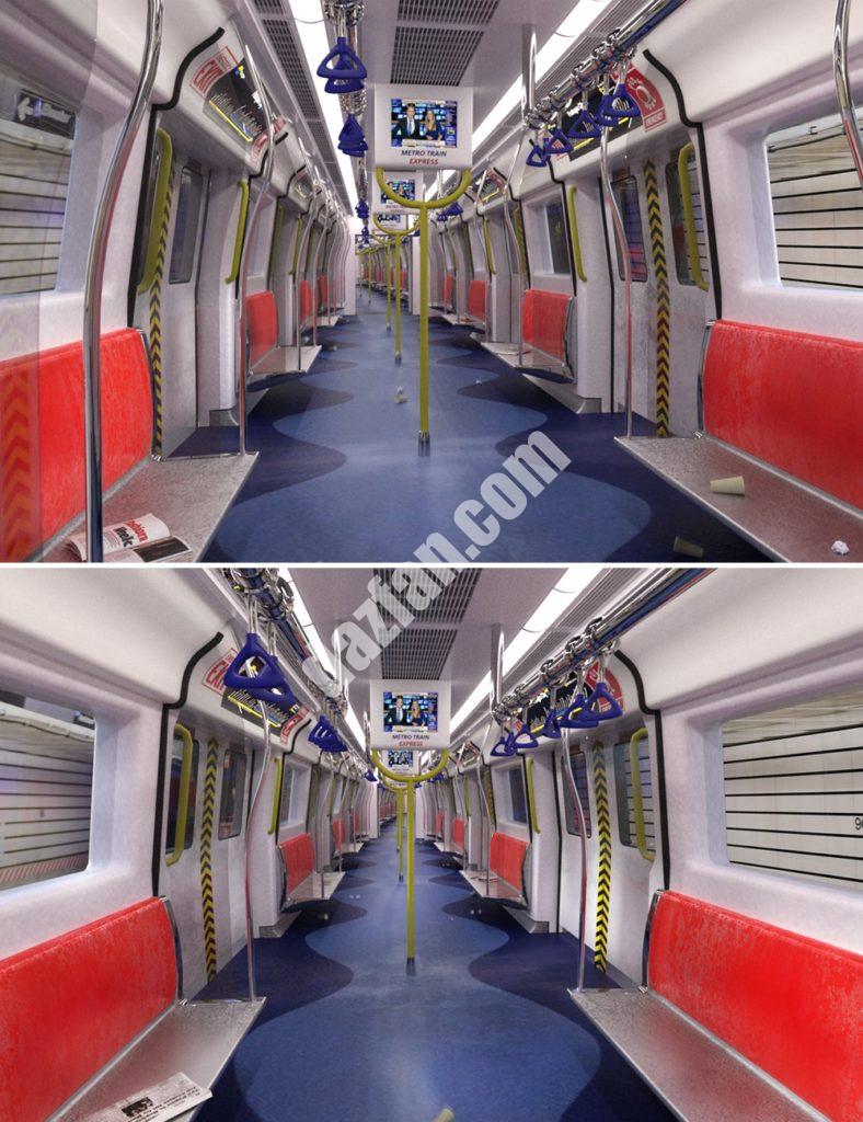 [daz场景] 地铁列车-DAZ爱好者