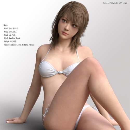 [daz角色] 为G3F Miu2-DAZ爱好者