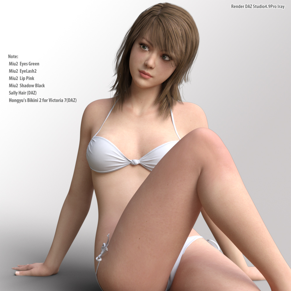 [daz角色] 为G3F Miu2-DAZ爱好者