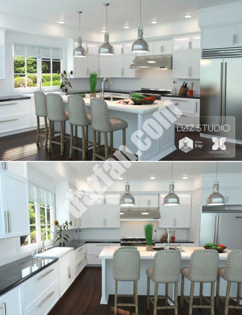 [daz场景] 现代厨房-DAZ爱好者