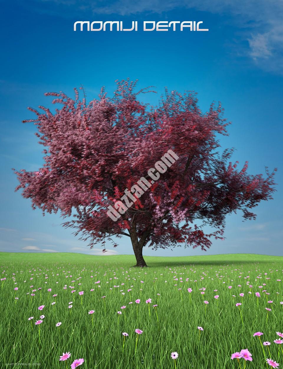 [daz场景] Momiji树的极致细节-DAZ爱好者