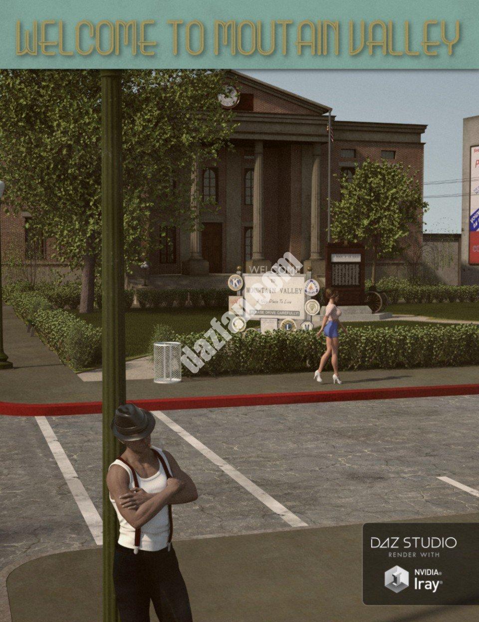 [daz场景] 山谷-DAZ爱好者