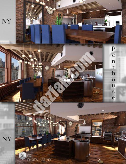 [daz场景] 纽约公寓-DAZ爱好者