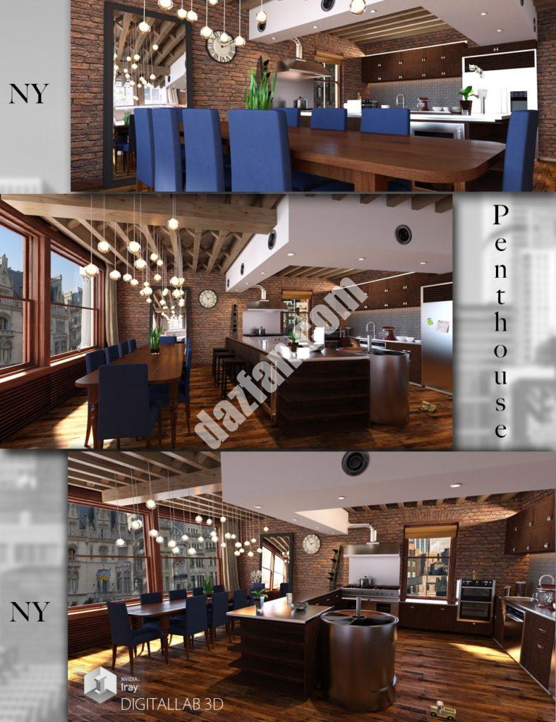 [daz场景] 纽约公寓-DAZ爱好者