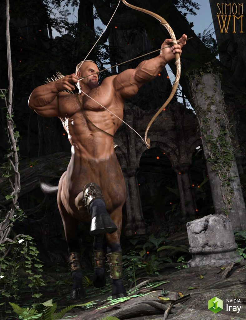 [daz角色] Nessus HD代表半人马7男-DAZ爱好者