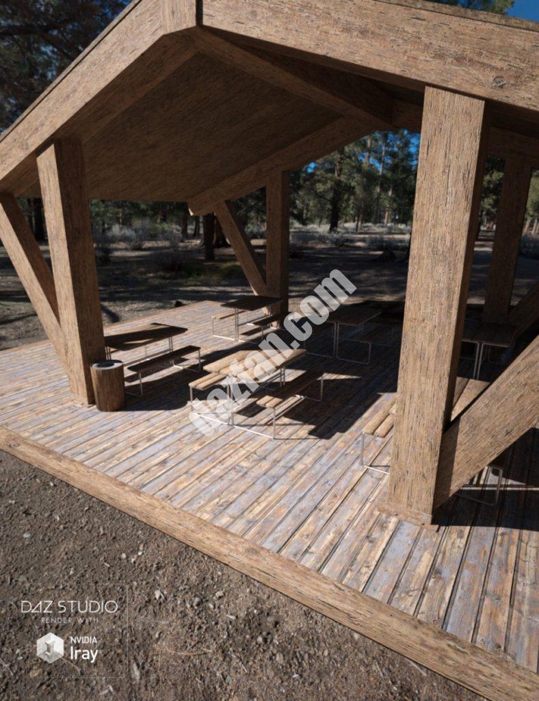 [daz场景] 野餐区外部-DAZ爱好者