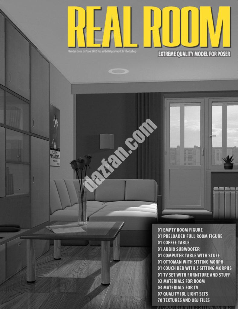 [daz场景] 真正的小房间-DAZ爱好者