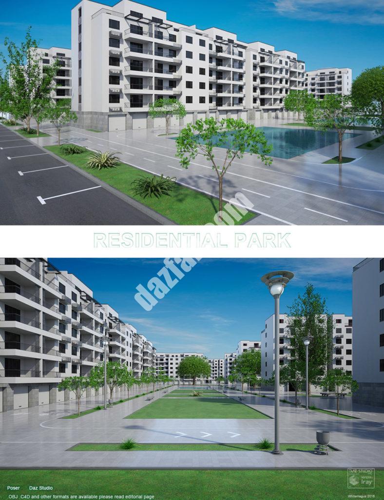 [daz场景] 住宅公园-DAZ爱好者