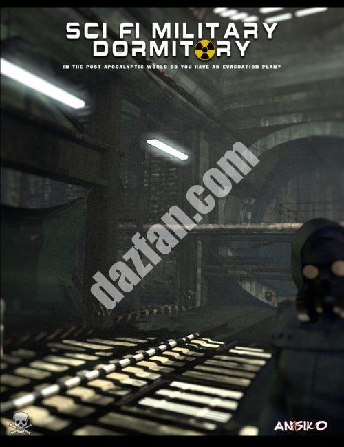 [daz场景] 科幻军事宿舍-DAZ爱好者