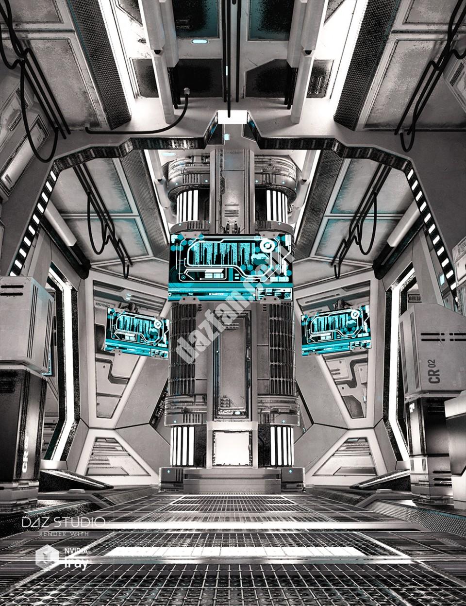 [daz场景] 伊雷2号马库走廊-DAZ爱好者