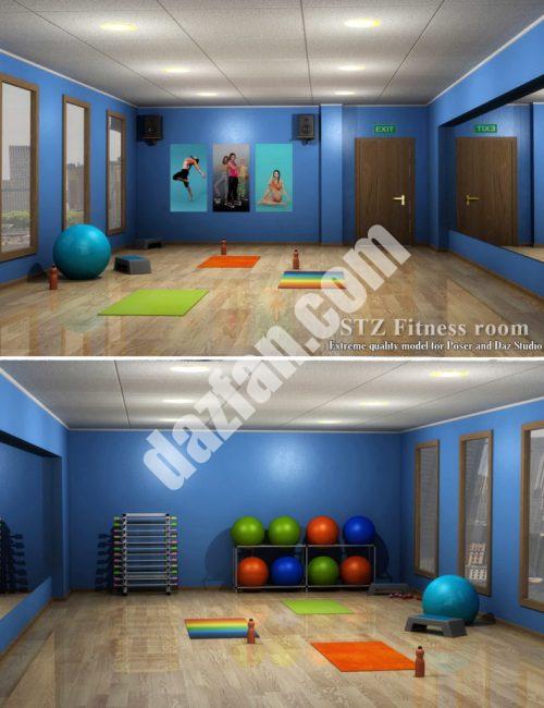 [daz场景] STZ健身房-DAZ爱好者