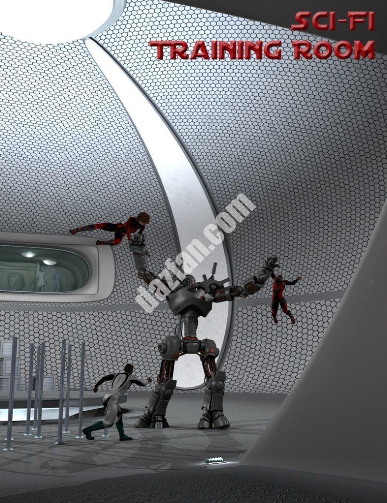 [daz场景] 科幻的培训室-DAZ爱好者