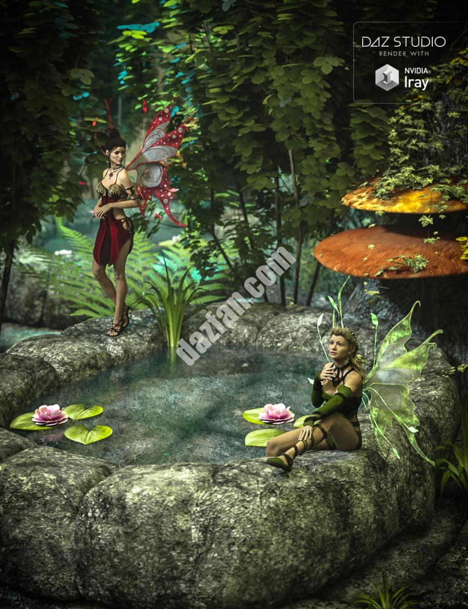 [daz场景] 古怪的小池-DAZ爱好者