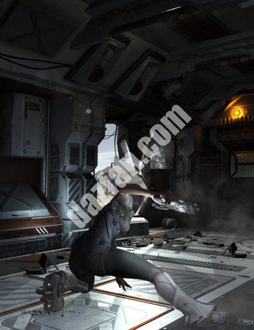 [daz场景] 太空遇难建筑工具-DAZ爱好者