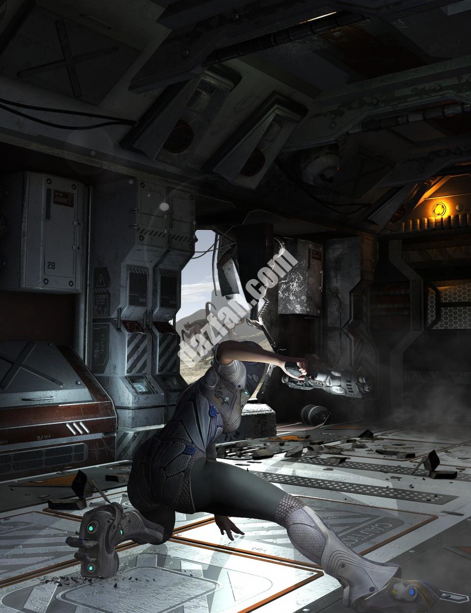 [daz场景] 太空遇难建筑工具-DAZ爱好者