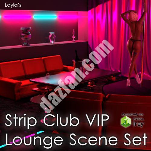 [daz场景] 脱衣舞俱乐部VIP休息室和Iray灯光-DAZ爱好者