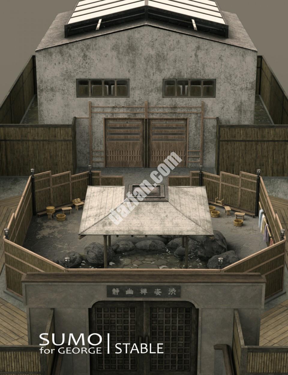 [daz场景] 相扑稳定-DAZ爱好者