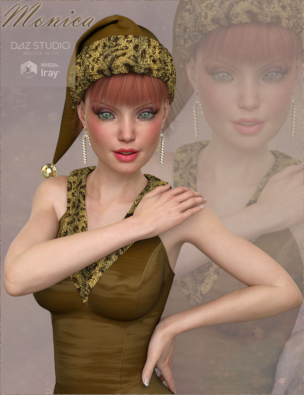 [daz角色] tdt -莫妮卡，维多利亚7高清版-DAZ爱好者