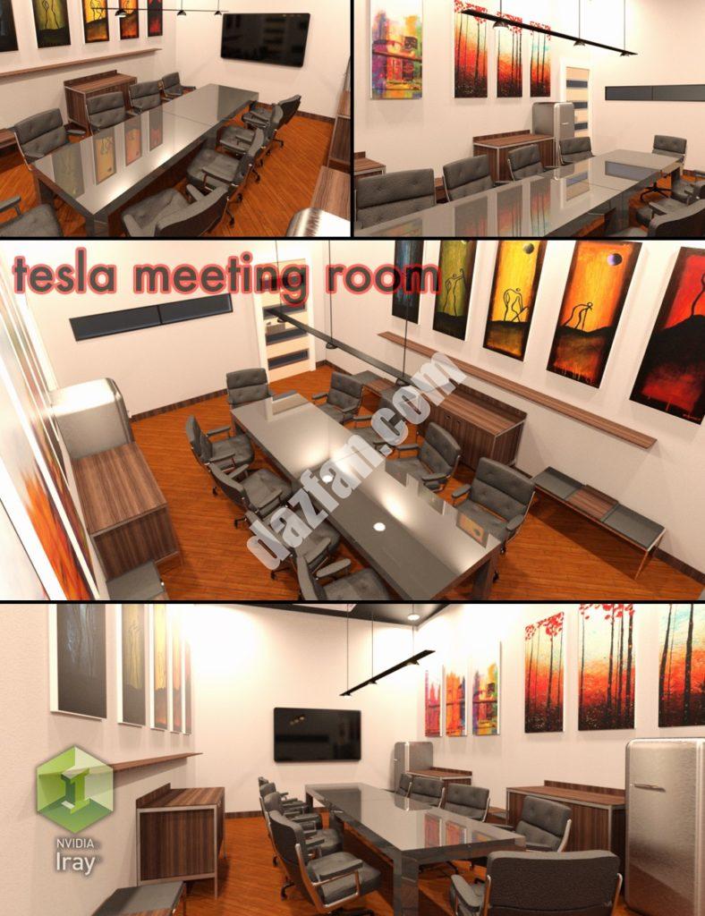 [daz场景] 特斯拉会议室-DAZ爱好者