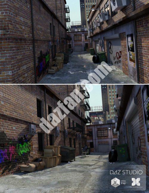 [daz场景] 的小巷-DAZ爱好者